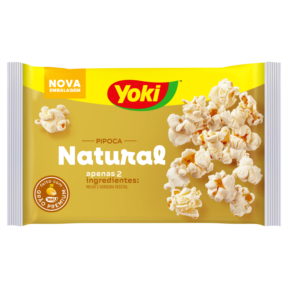 Pipoca para Micro-Ondas Natural Yoki Pacote 100g