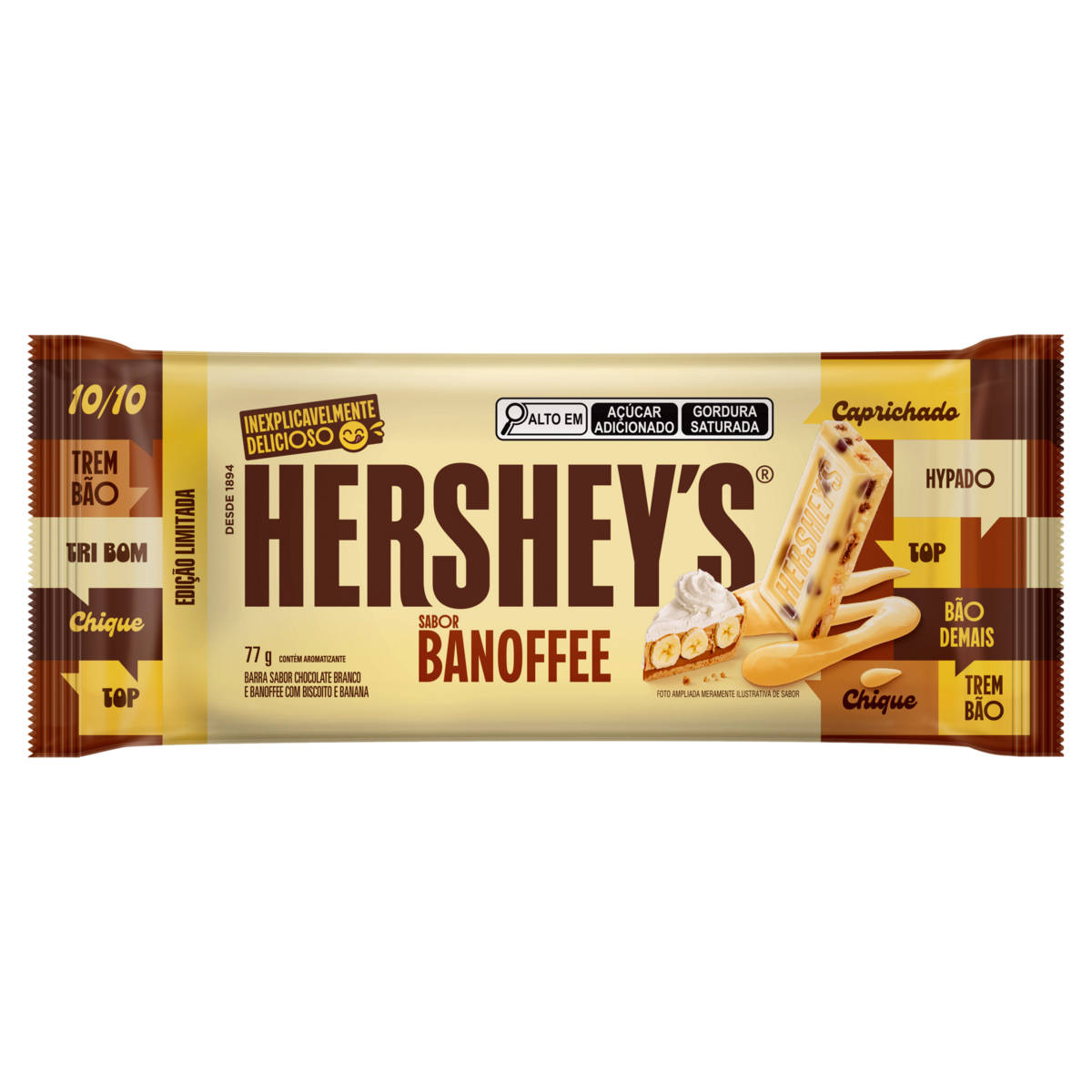 Chocolate Branco Banoffee Hershey's Pacote 77g