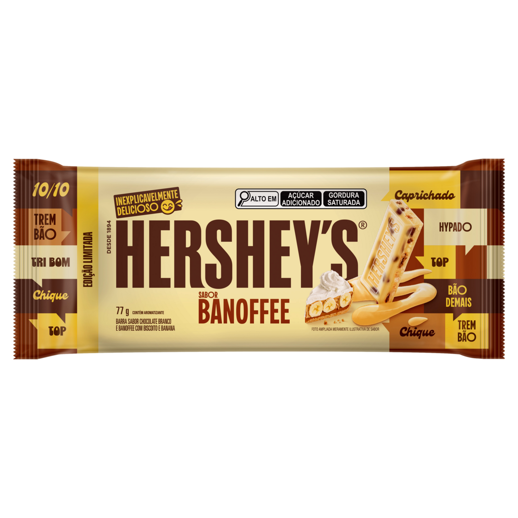 Chocolate Branco Banoffee Hershey's Pacote 77g