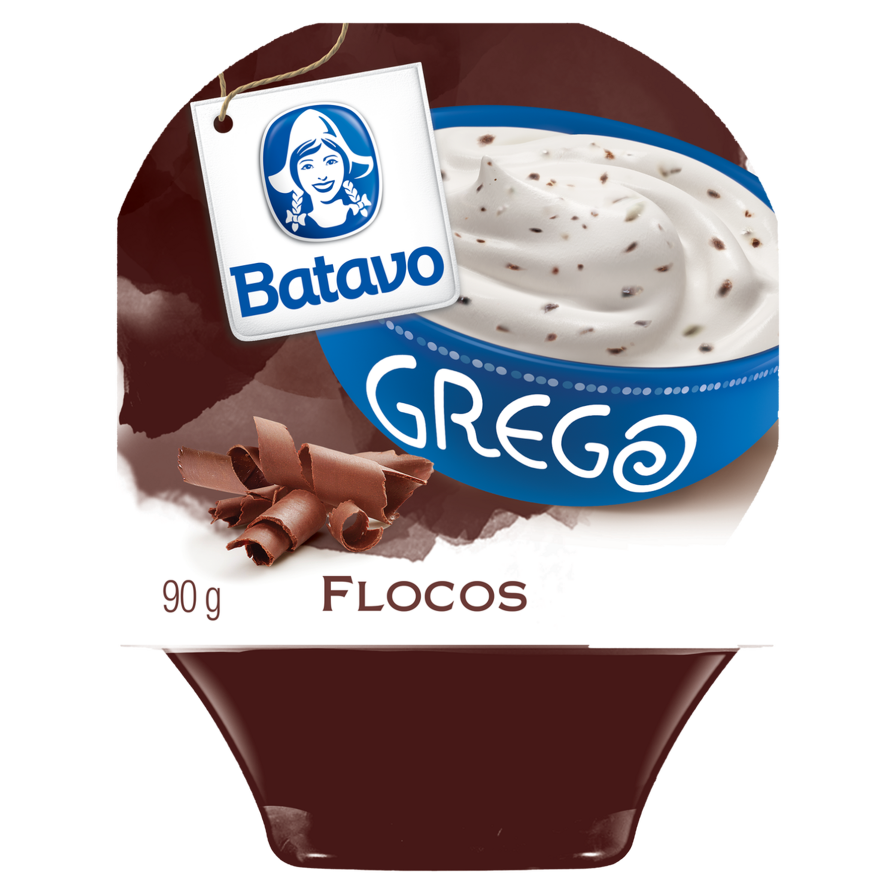 Iogurte Grego Flocos Batavo Pote 90g