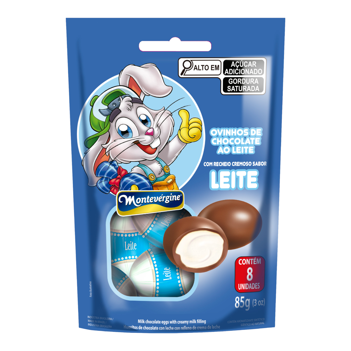 Ovinhos de Chocolate ao Leite Leite Montev&eacute;rgine 85g