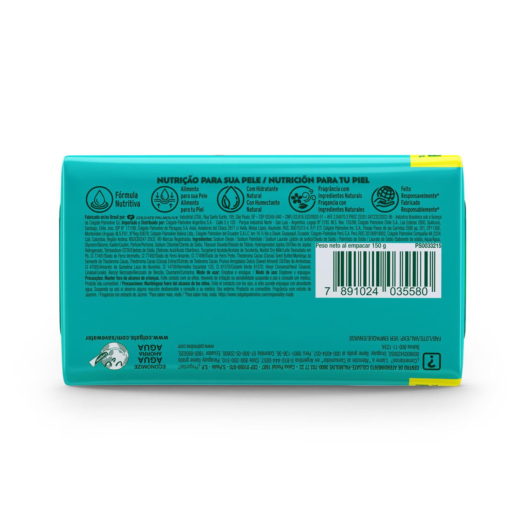 Sabonete em Barra Esfoliação Delicada Palmolive Naturals Envoltório 150g