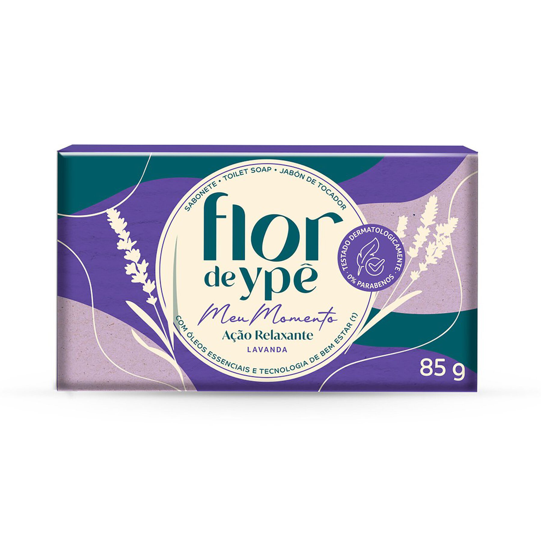 Sabonete em Barra Lavanda Meu Momento Flor de Ypê Envoltório 85g