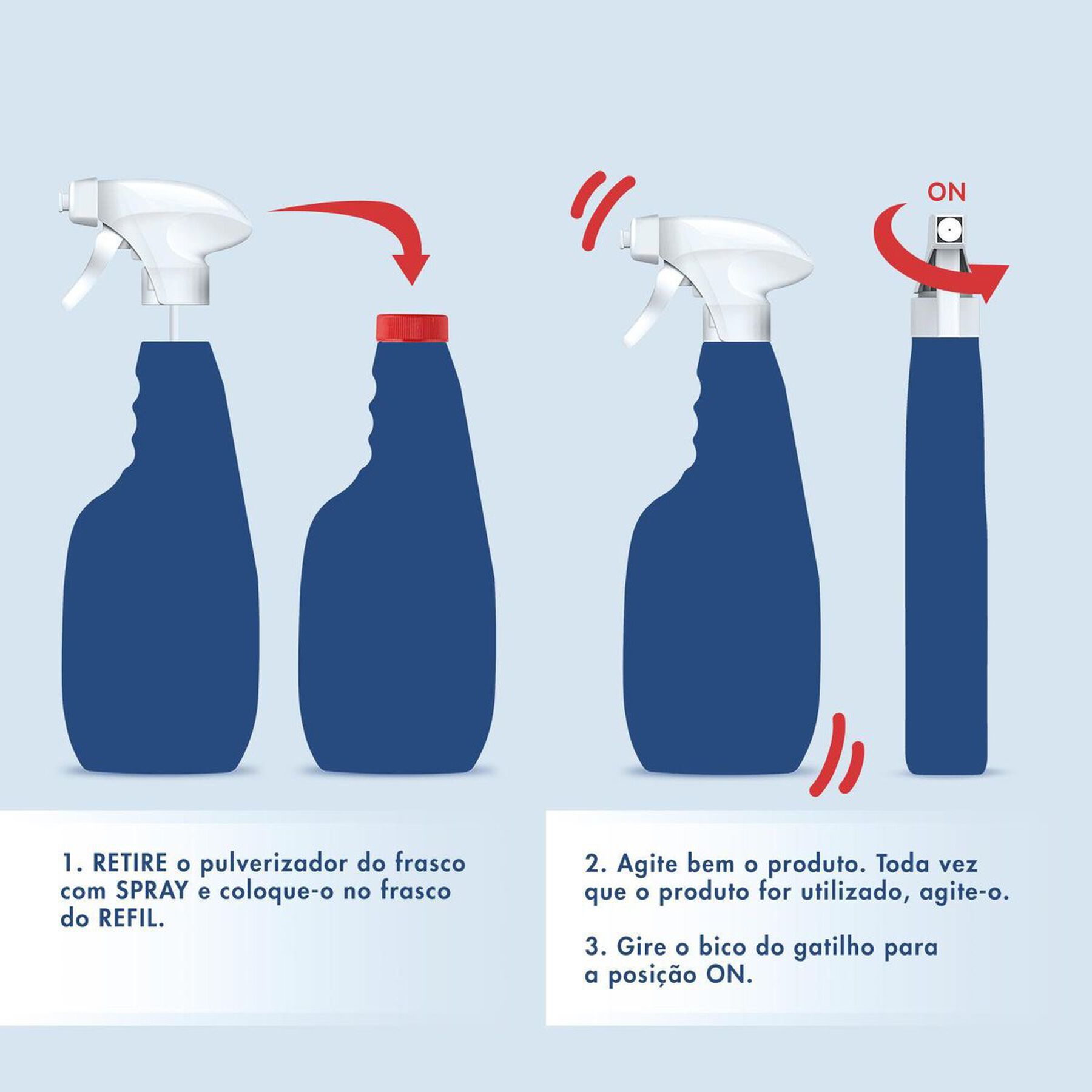 Facilitador de Passar Roupas Líquido Passe Bem Frasco 500ml Refil