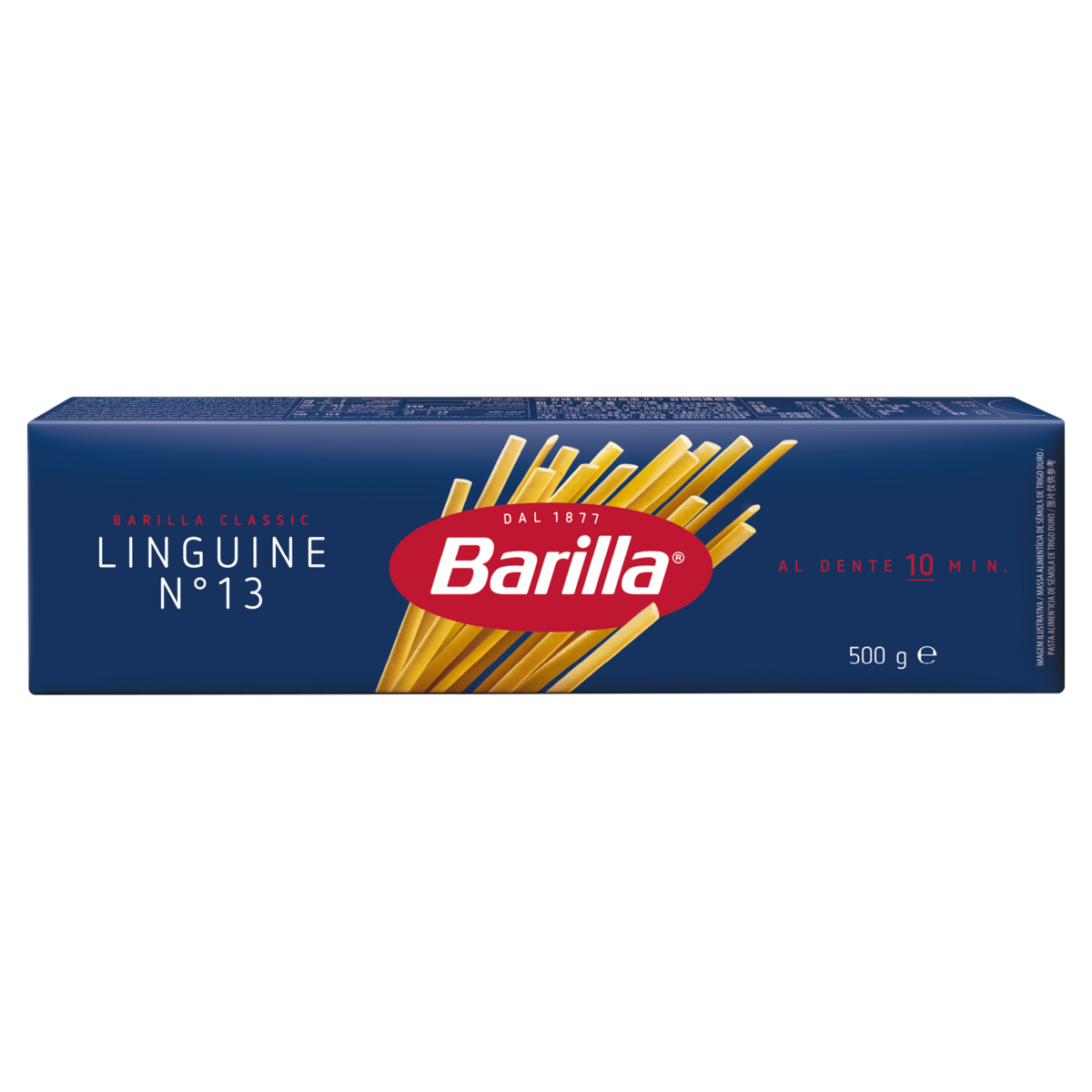 Macarr&atilde;o de S&ecirc;mola de Trigo Duro Linguine 13 Barilla Classic Caixa 500g