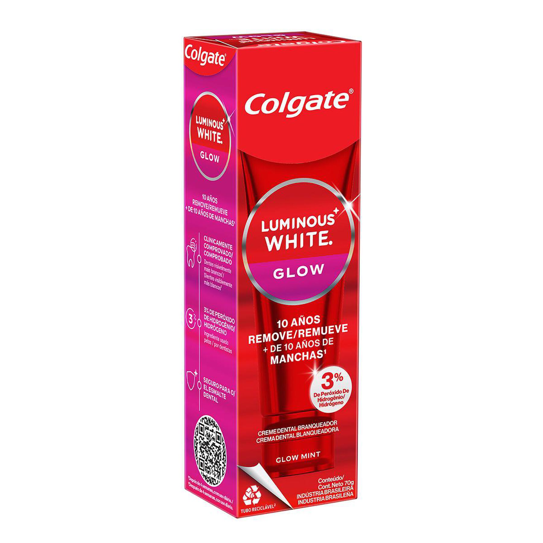 Creme Dental Clareador Colgate Luminous White Glow 70g