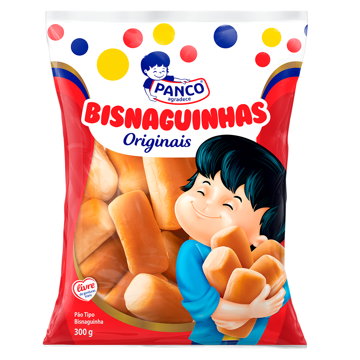 P&atilde;o Bisnaguinha Panco Originais Pacote 300g