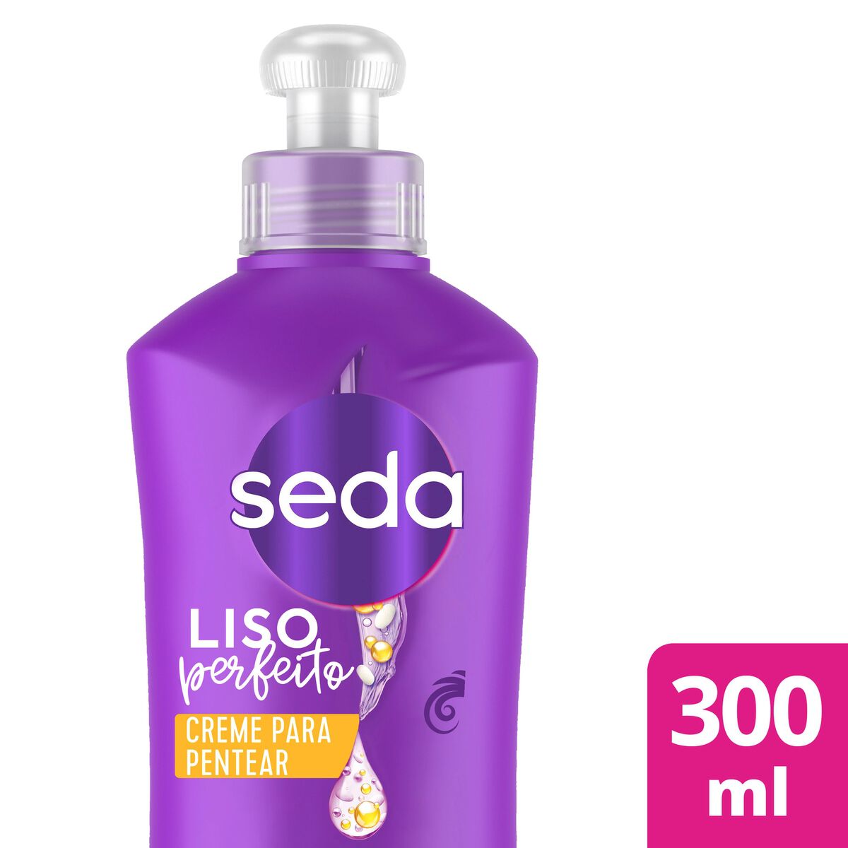 Creme para Pentear Liso Perfeito Seda Cocria&ccedil;&otilde;es Frasco 300ml