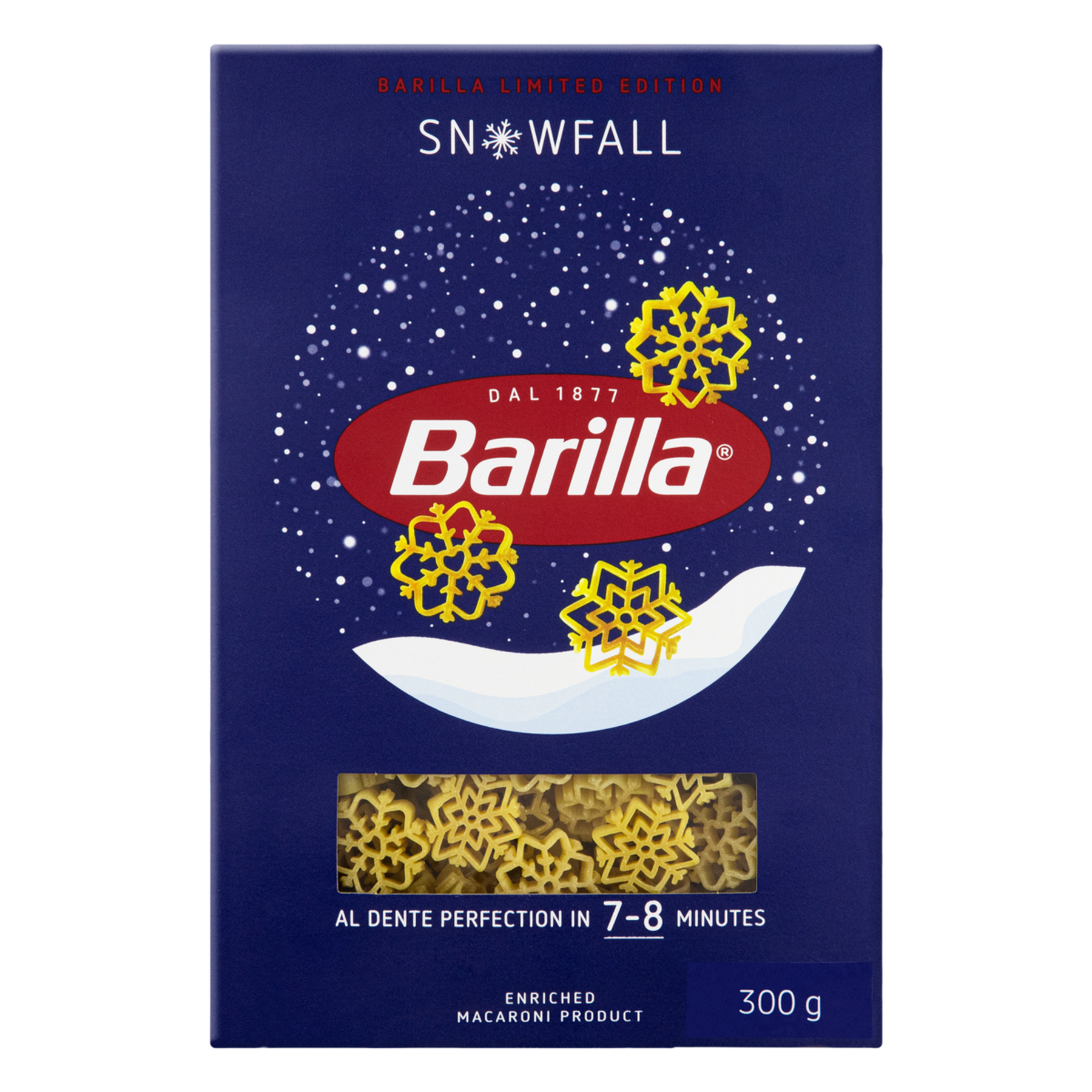 Macarr&atilde;o de S&ecirc;mola de Trigo Duro Flocos de Neve Barilla Caixa 300g