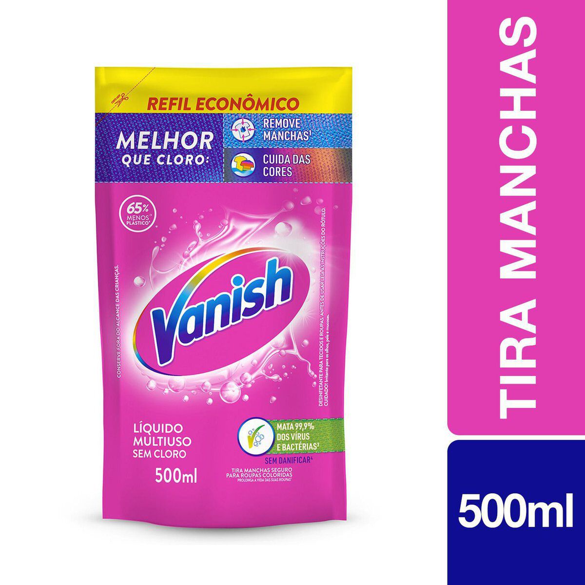 Tira-Manchas Gel Multiuso Vanish Sach&ecirc; 500ml Refil