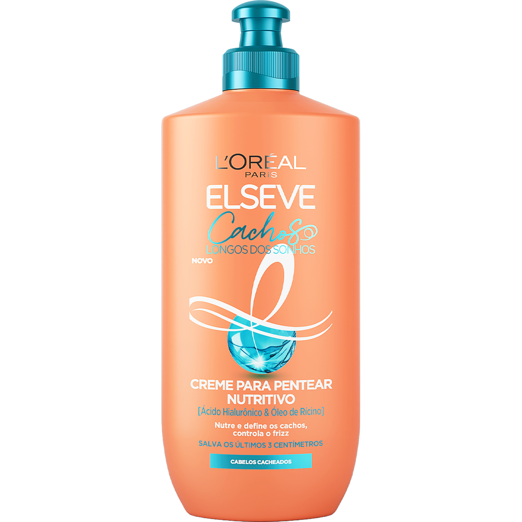 Creme para Pentear Nutritivo Cachos Longos dos Sonhos Elseve L'Oréal Paris Frasco 250ml