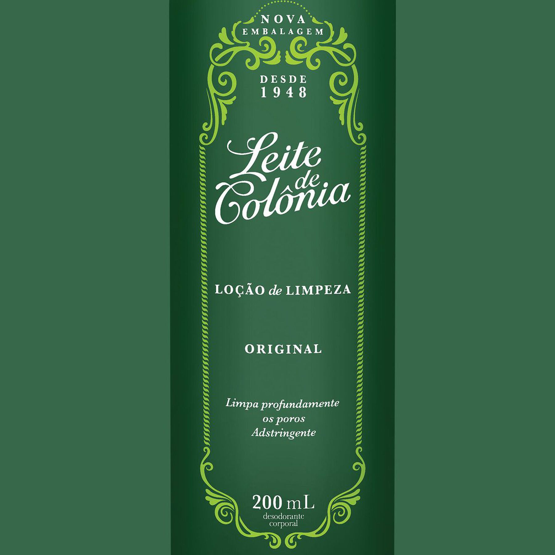 Lo&ccedil;&atilde;o de Limpeza Original Leite de Col&ocirc;nia Frasco 200ml