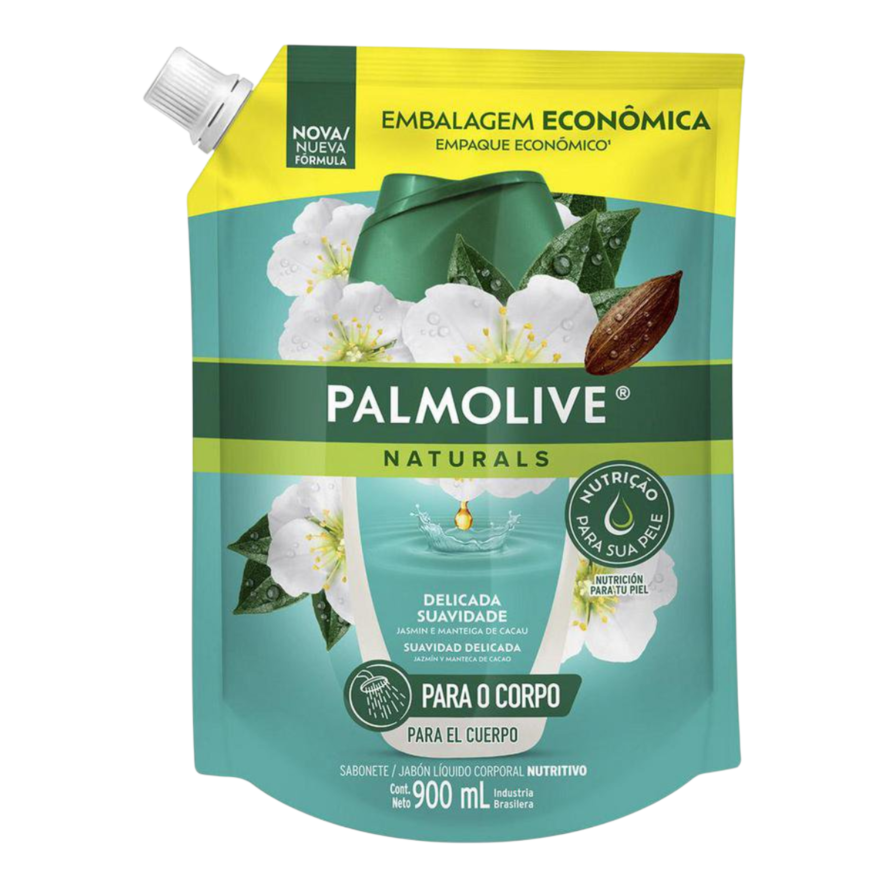 Sabonete L&iacute;quido Palmolive Naturals Suavidade Delicada Sach&ecirc; 900ml