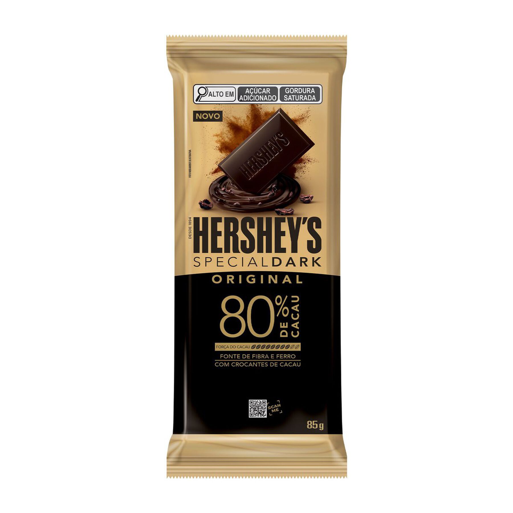 Chocolate 80% Cacau Tradicional Hershey's Special Dark Pacote 85g