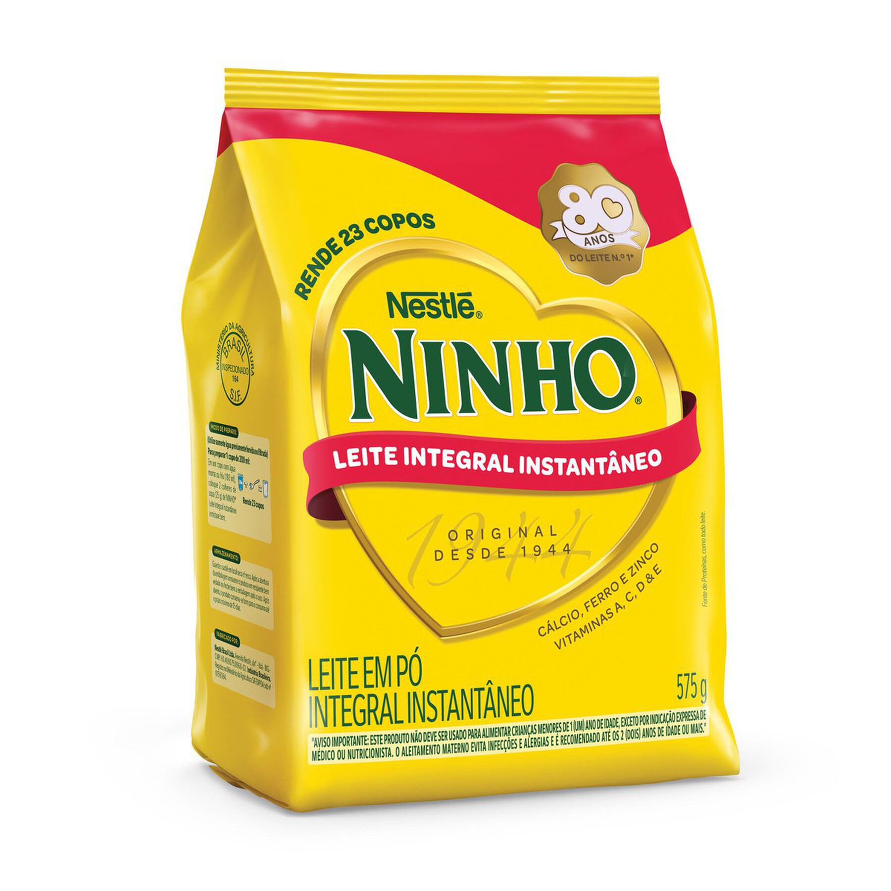 Leite em P&oacute; Ninho Integral Instant&acirc;neo Sach&ecirc; 575g&nbsp;
