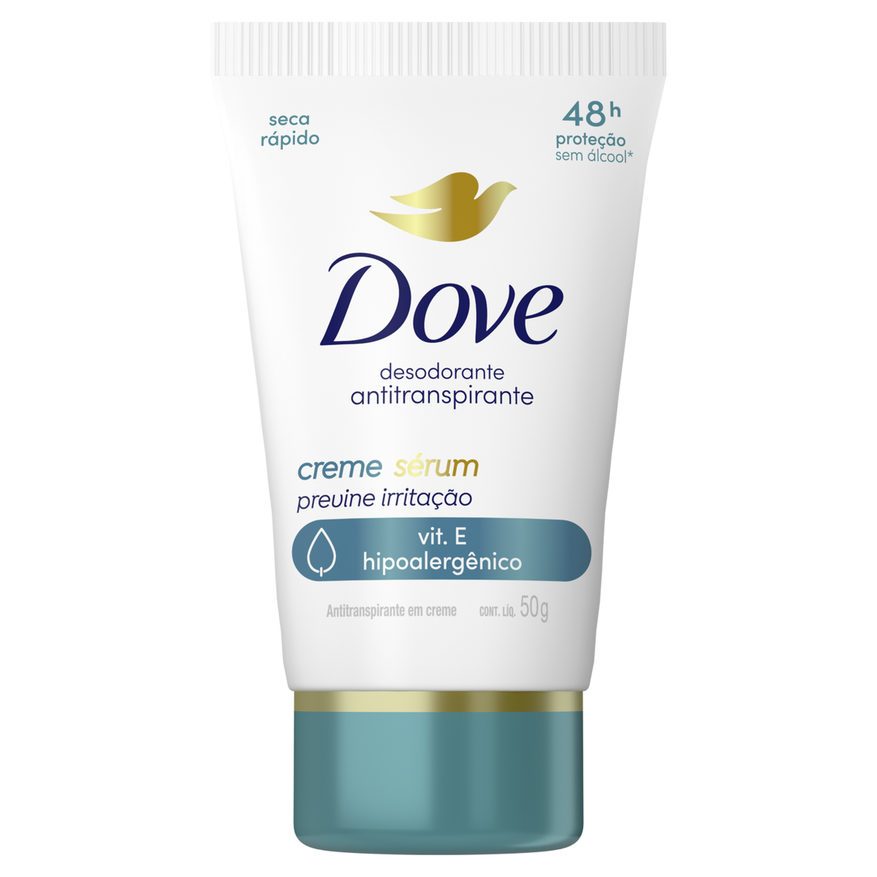 Desodorante Antitranspirante Creme Sérum Previne Irritação Dove 50g