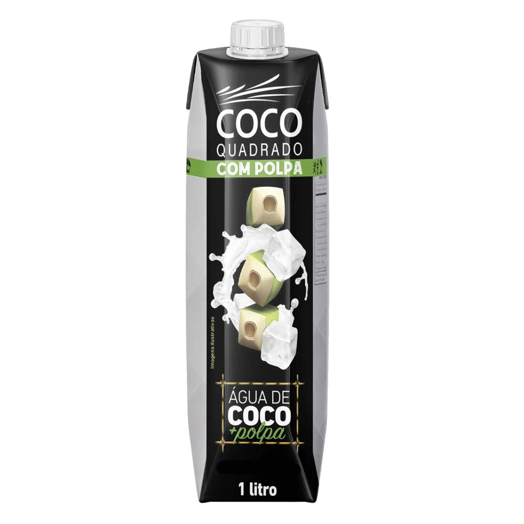 Água de Coco com Polpa Coco Quadrado 1l