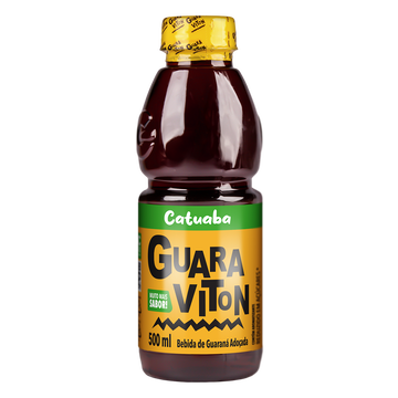 Bebida Adoçada Guaraná e Catuaba Guaraviton Garrafa 500ml