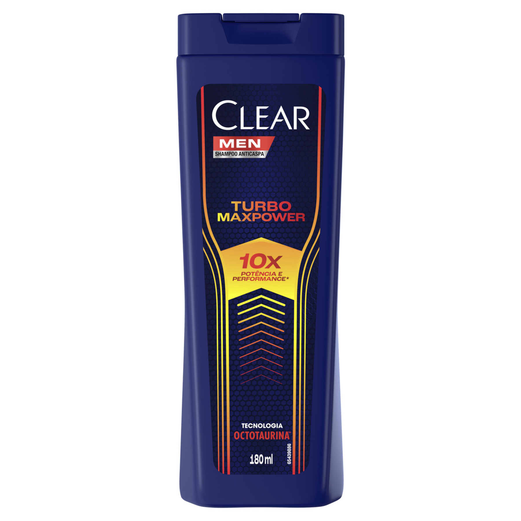 Shampoo Anticaspa Clear Men Turbo Maxpower Frasco 180ml