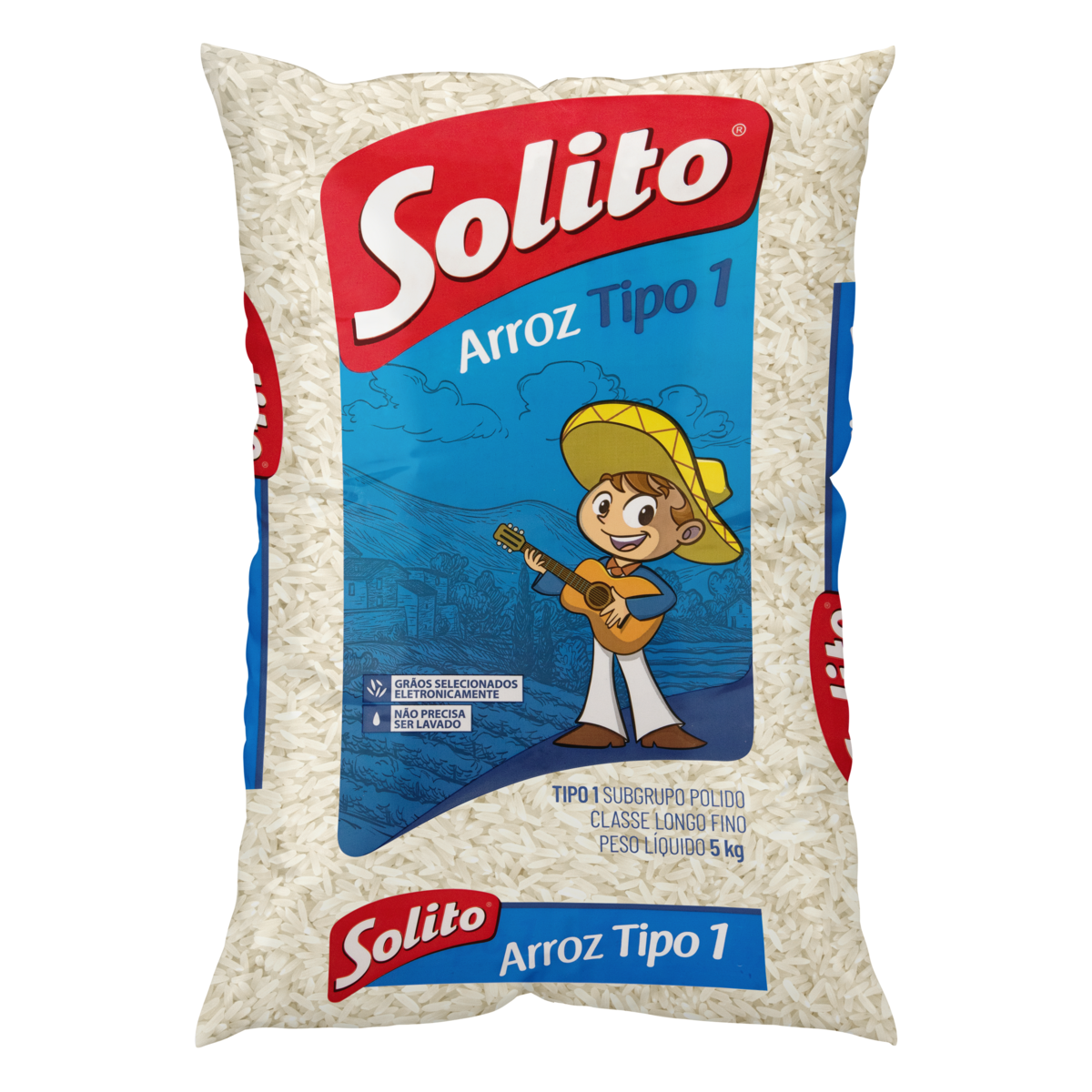 Arroz Polido Tipo 1 Solito Pacote 5kg