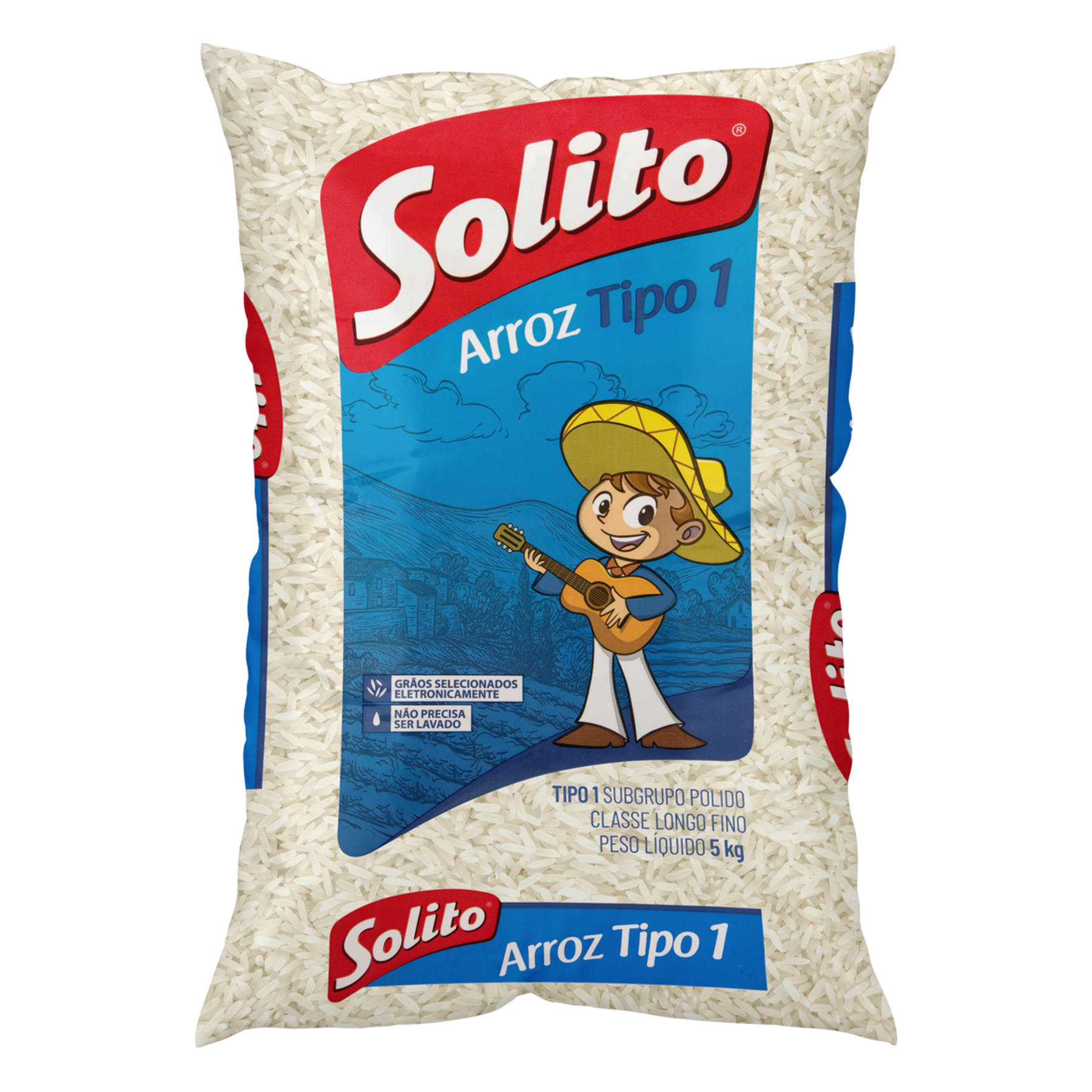 Arroz Polido Tipo 1 Solito Pacote 5kg