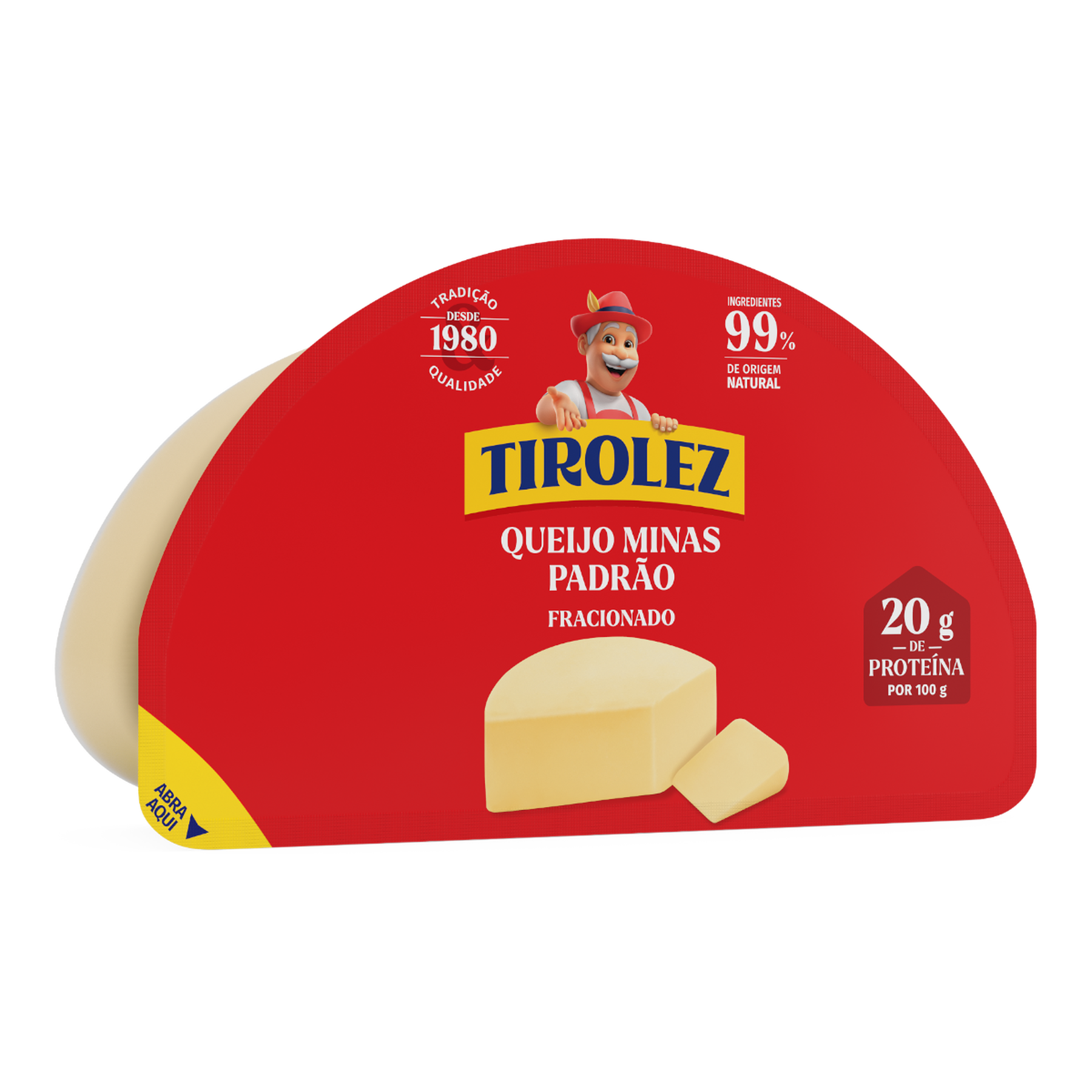 Queijo Minas Padr&atilde;o Tirolez aprox. 600g