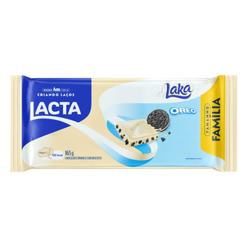 Chocolate Branco Biscoito Oreo Lacta Laka Pacote 165g