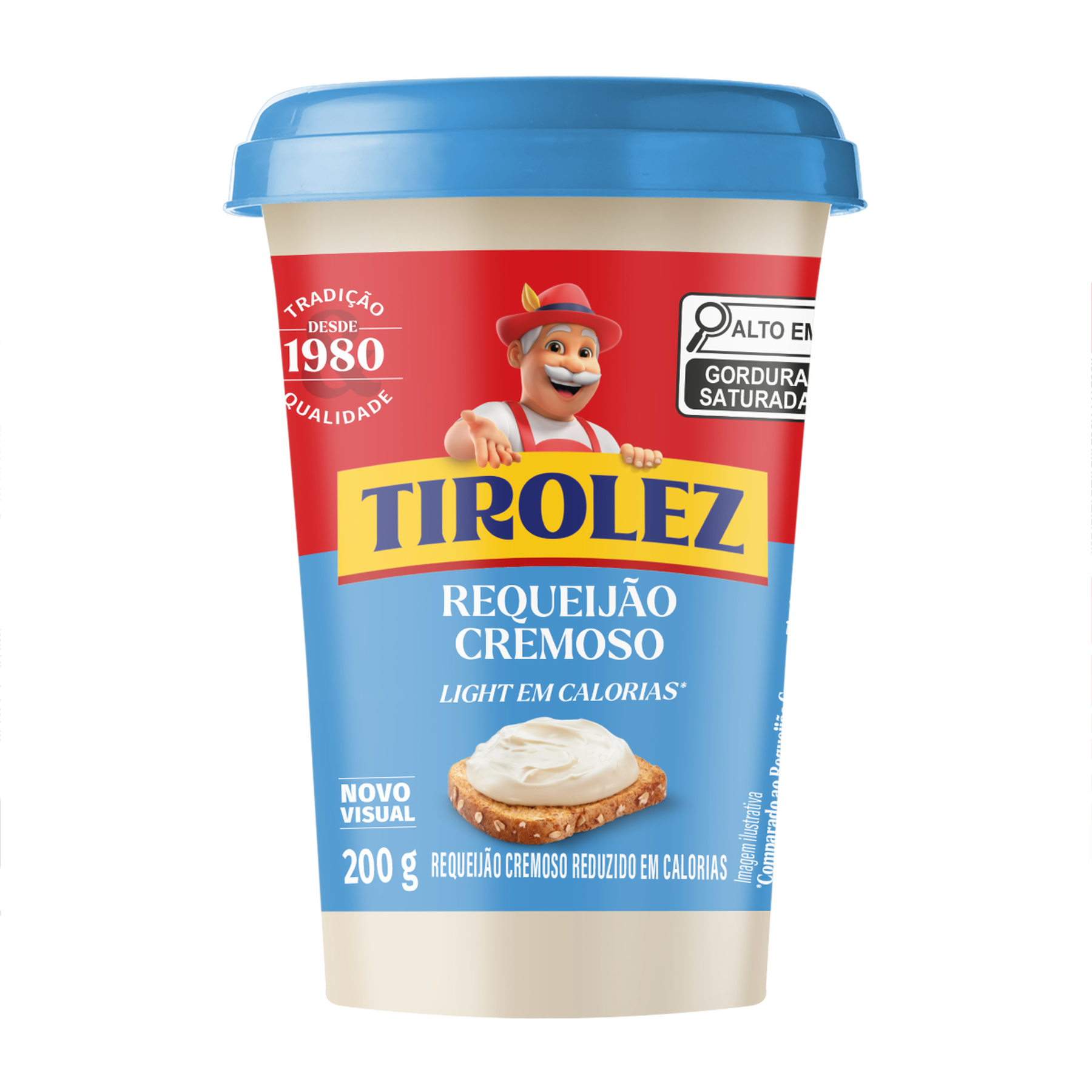 Requeij&atilde;o Cremoso Light Tirolez Copo 200g