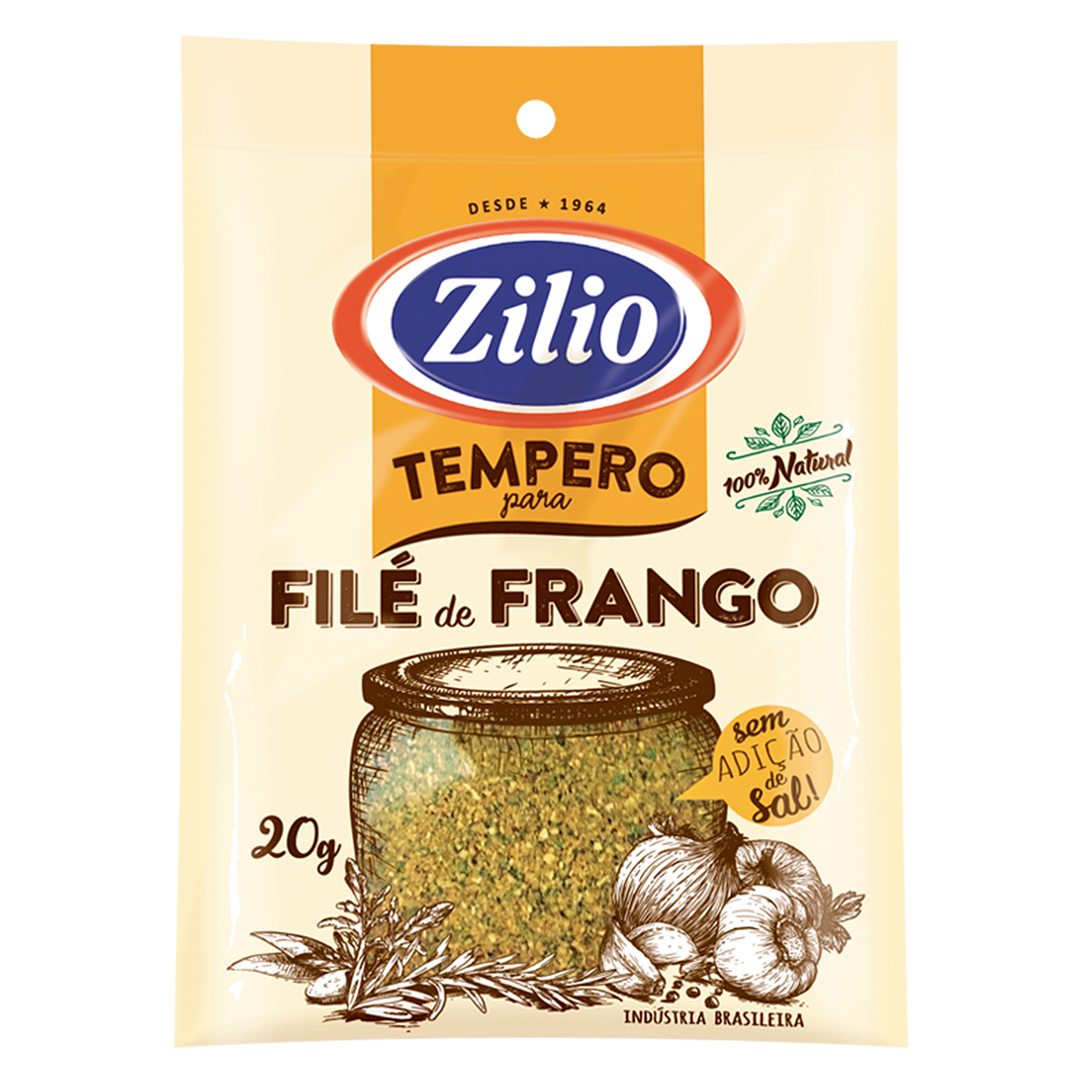 Tempero Fil&eacute; de Frango Zilio 20g