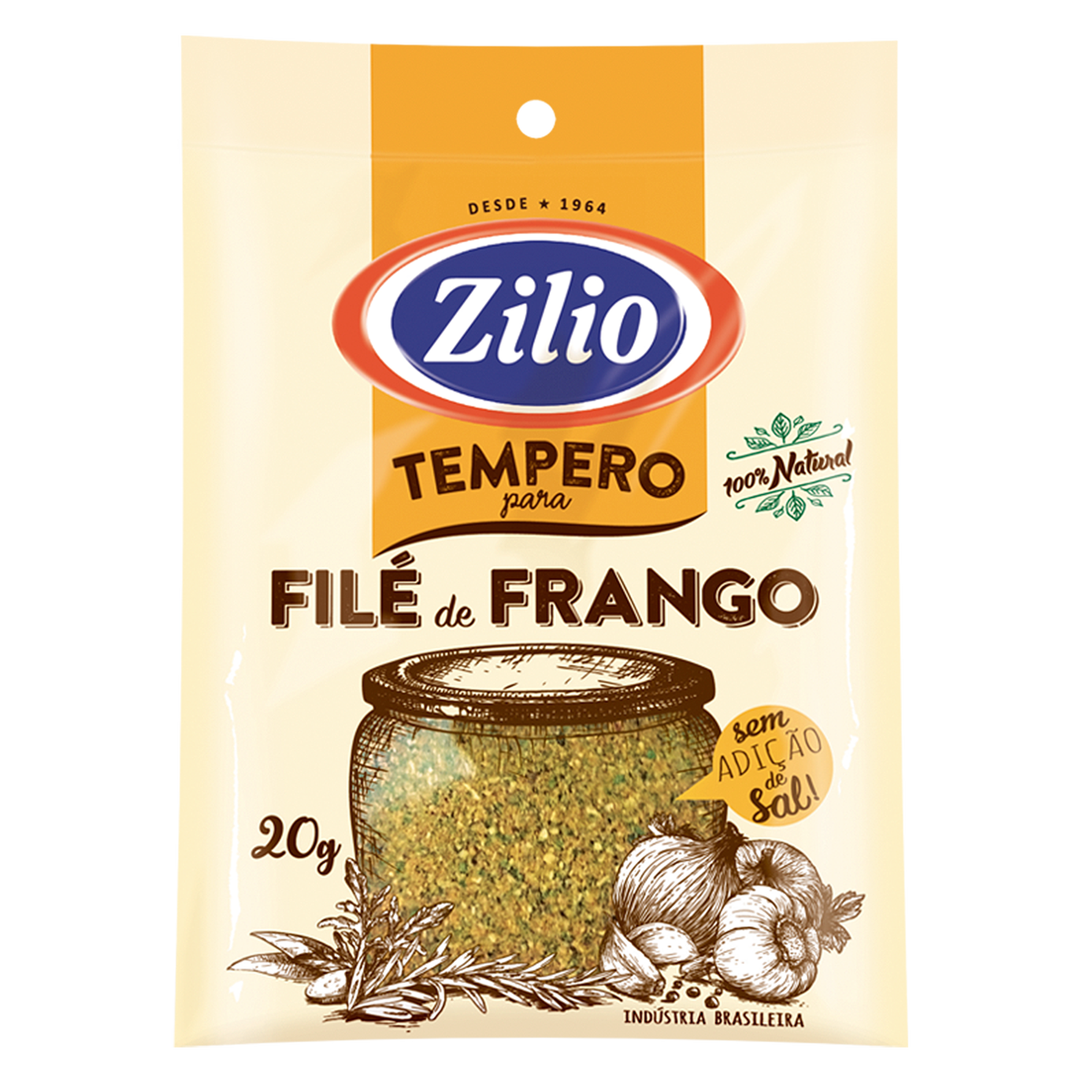 Tempero Filé de Frango Zilio 20g