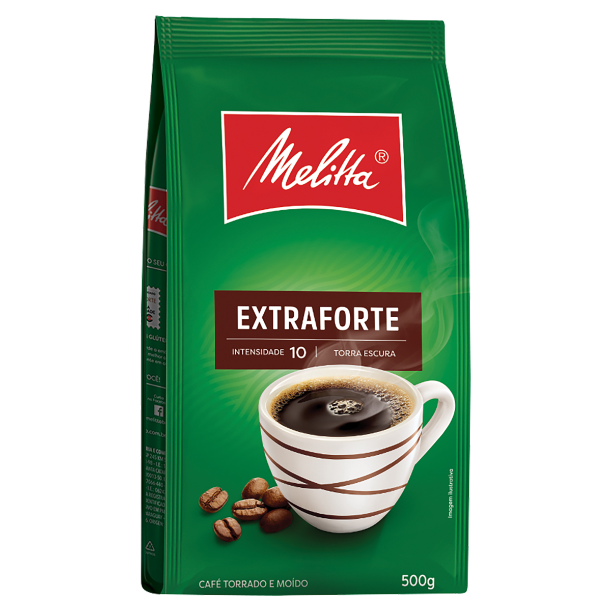 Caf&eacute; Torrado e Mo&iacute;do Extraforte Melitta Pacote 500g