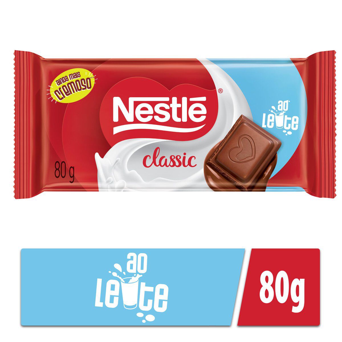 Chocolate ao Leite Nestl&eacute; Classic Tablete 80g