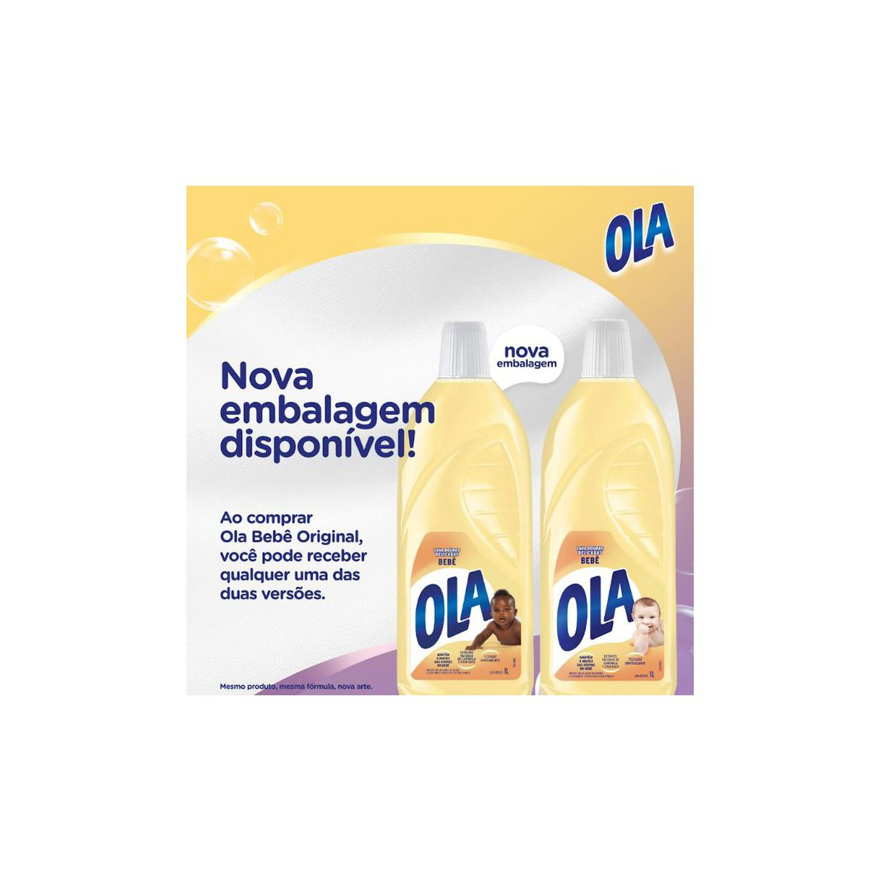 Sabão Roupas Delicadas Bebê Ola Frasco 1l
