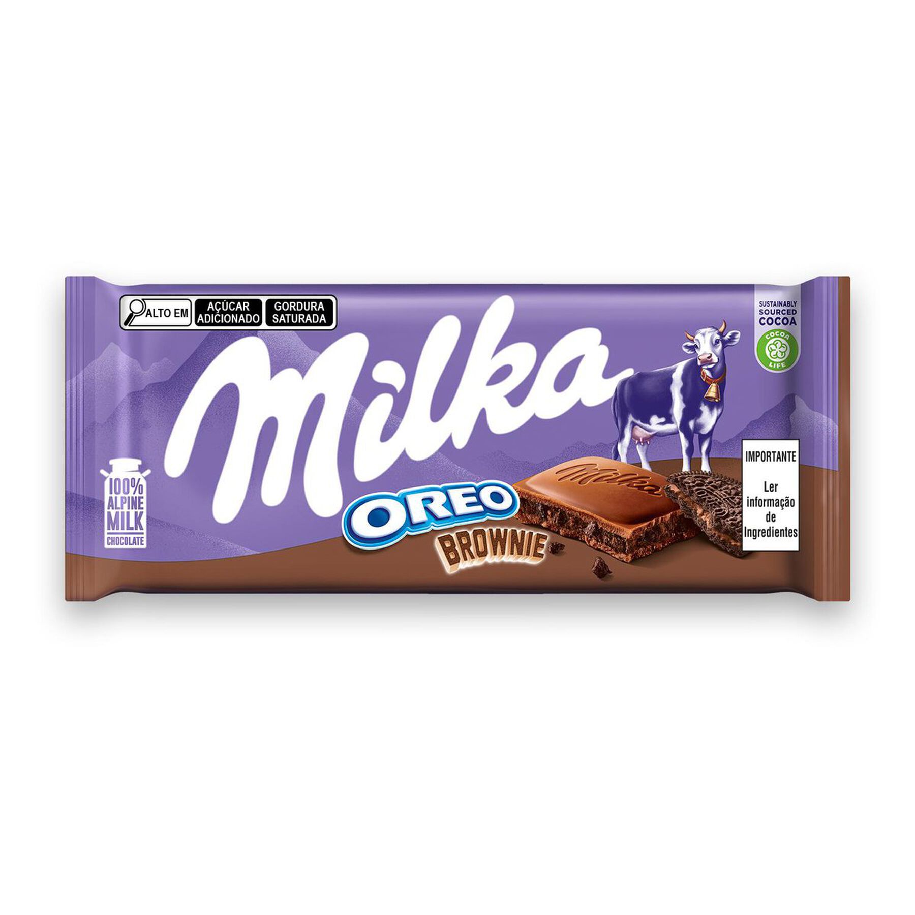 Barra de Chocolate Oreo Brownie Milka 100g
