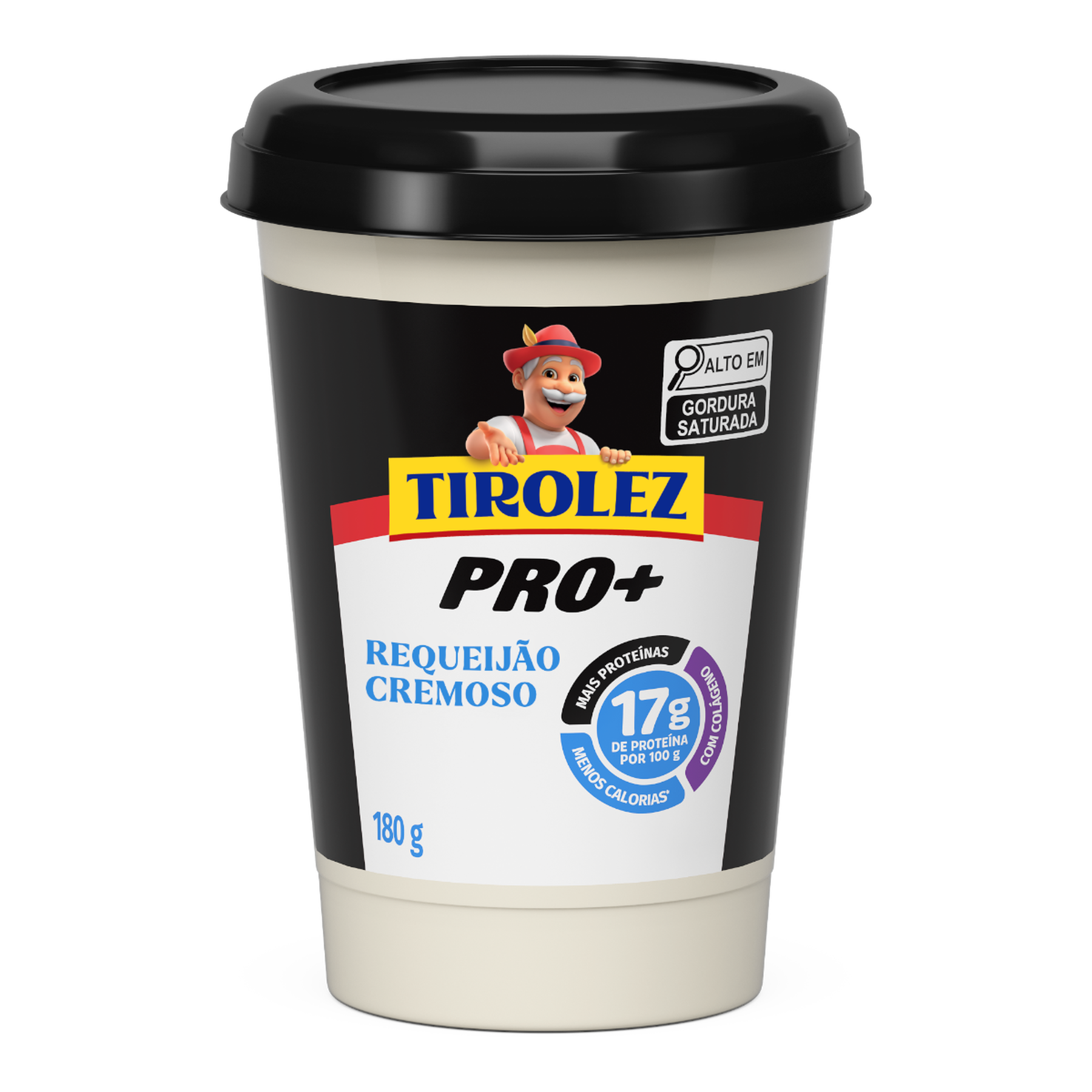Requeij&atilde;o Cremoso Pro+ Tirolez Pote 180g