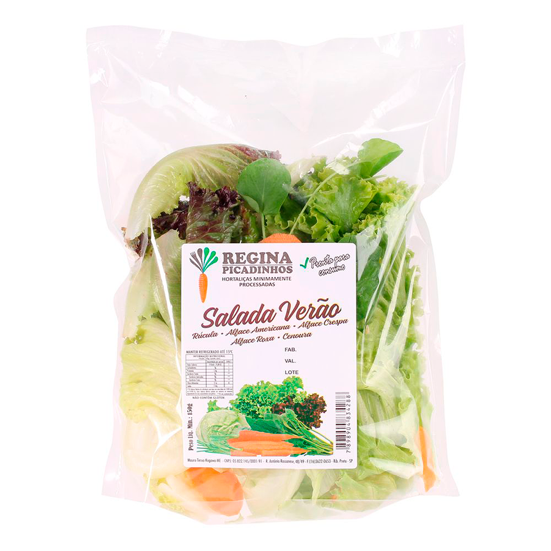 Salada Ver&atilde;o Regina Picadinhos 150g