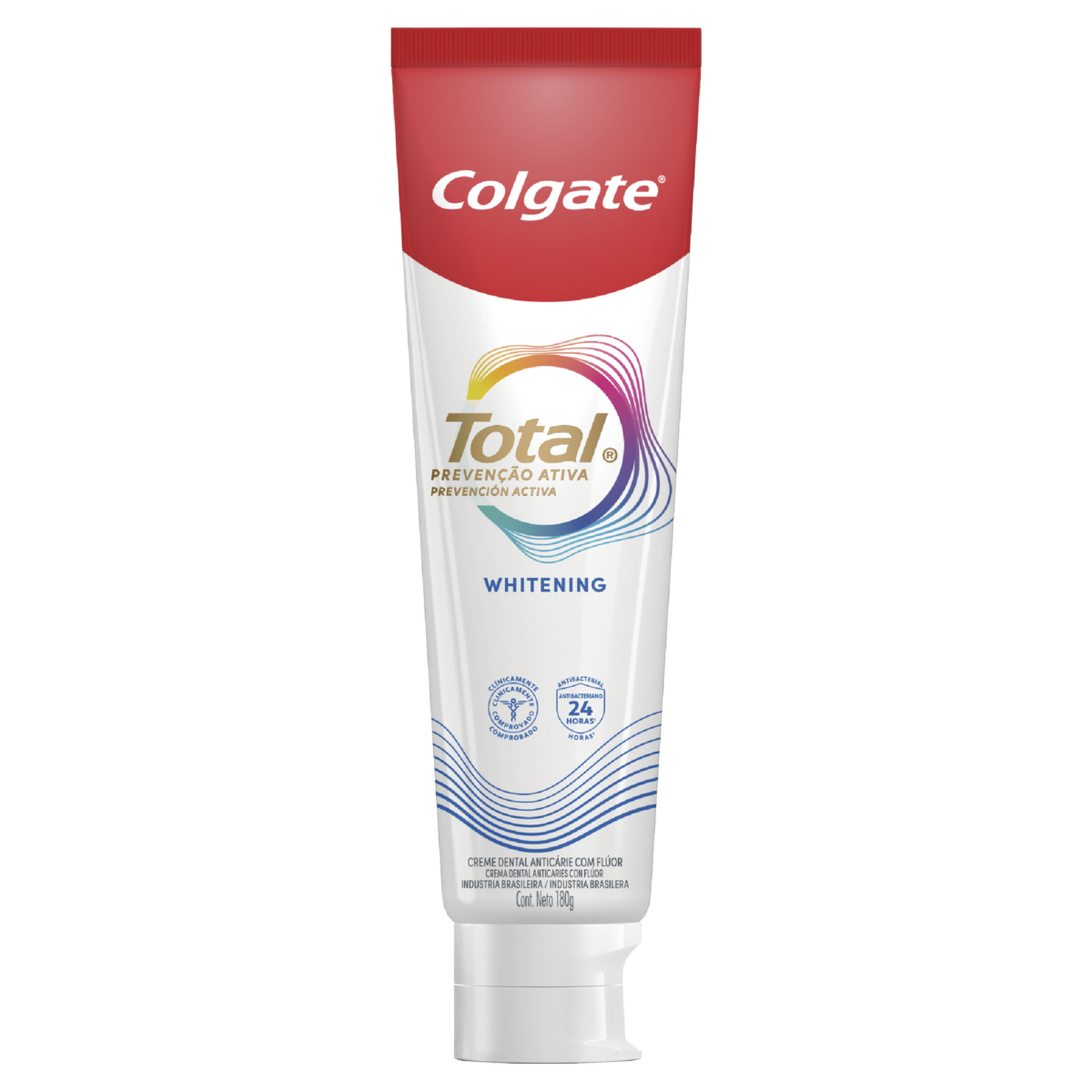 Creme Dental Whitening Colgate Total Preven&ccedil;&atilde;o Ativa Caixa 180g Leve Mais Pague Menos
