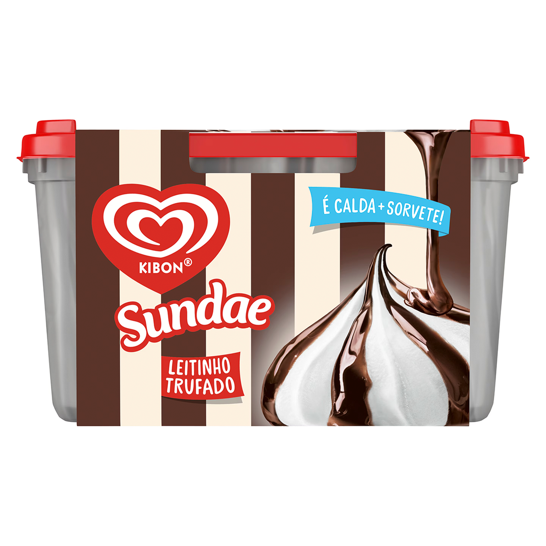 Sorvete Sundae Leitinho Trufado Kibon Pote 1,4l