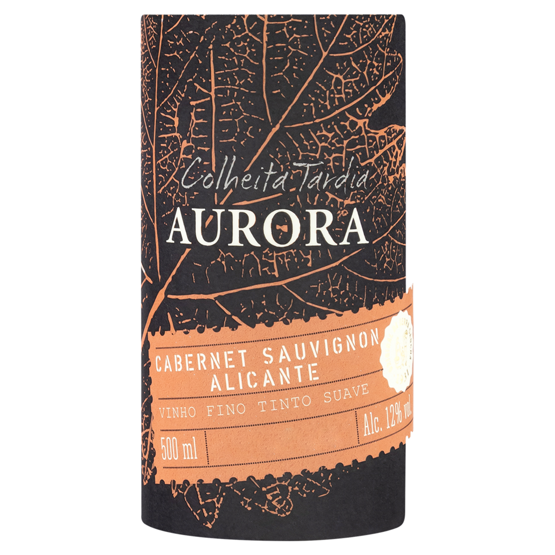 Vinho Tinto Suave Colheita Tardia Alicante Bouschet Cabernet Sauvignon Aurora Garrafa 500ml
