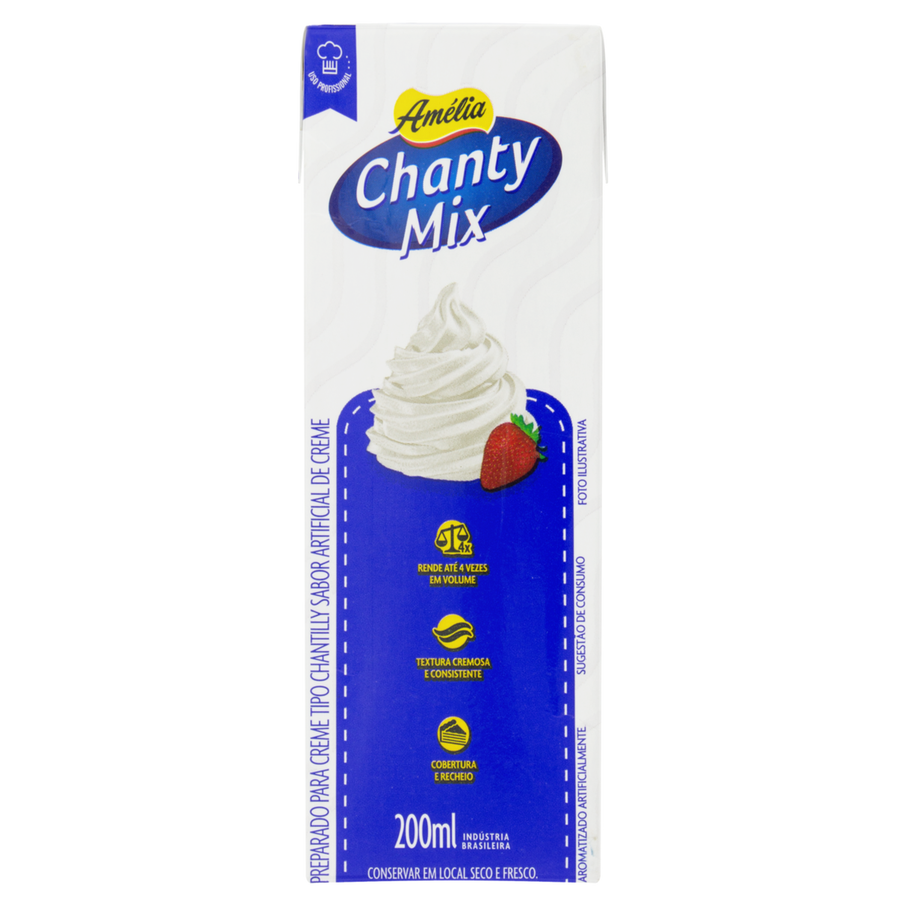Chantilly Chanty Mix Amélia Caixa 200ml
