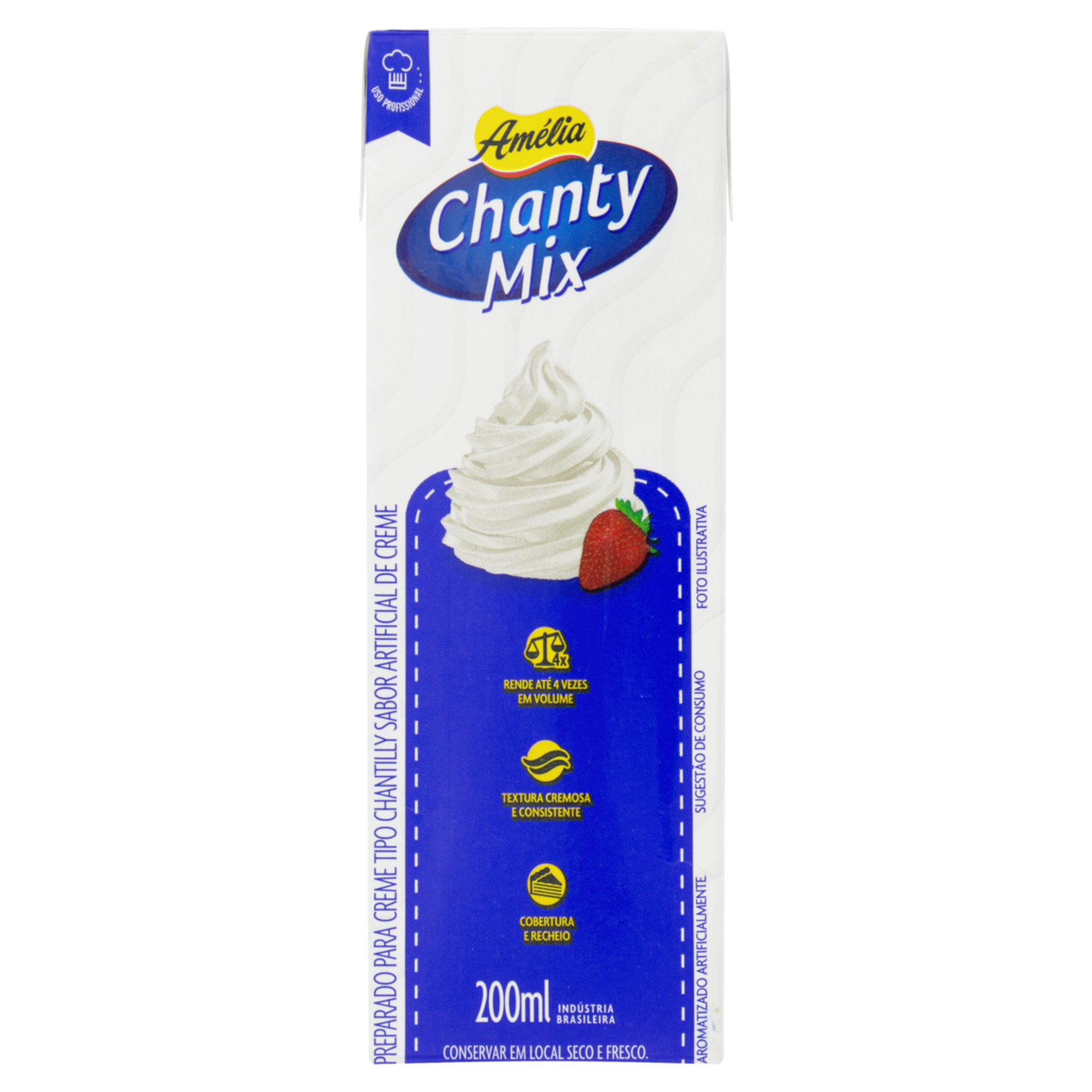 Chantilly Chanty Mix Amélia Caixa 200ml