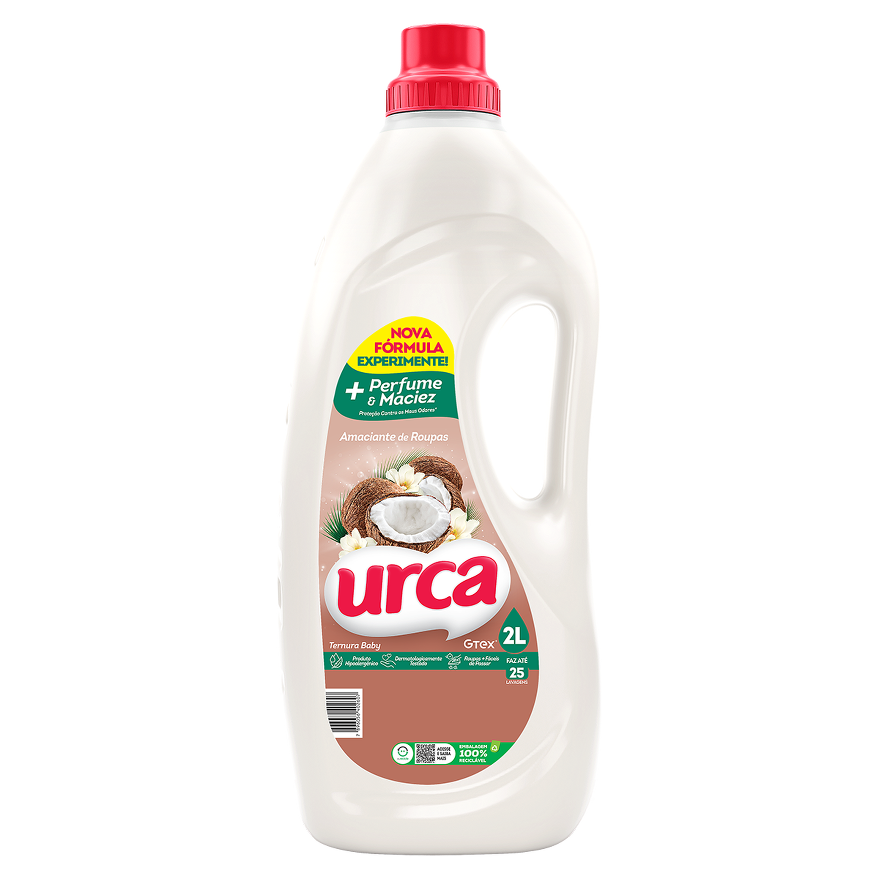 Amaciante de Roupa Ternura Baby Urca Frasco 2l