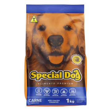 Alimento para Cães Adultos Carne Special Dog Premium Pacote 1kg