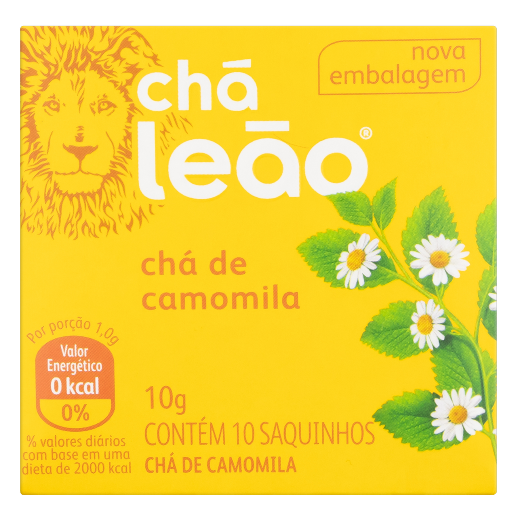 Chá Camomila Chá Leão Caixa 10g 10 Unidades