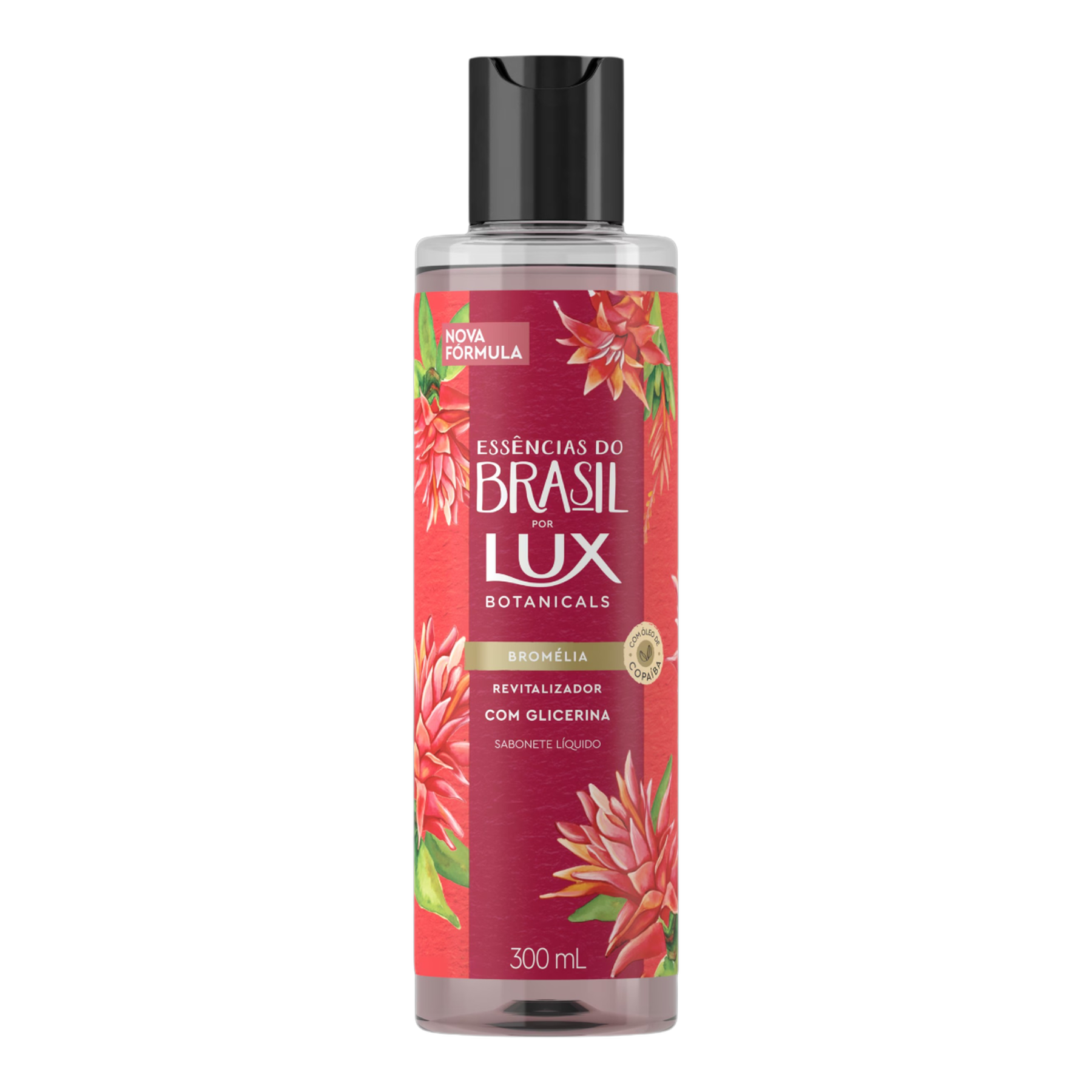 Sabonete L&iacute;quido Corporal Brom&eacute;lia Lux Botanicals Ess&ecirc;ncias do Brasil Frasco 300ml