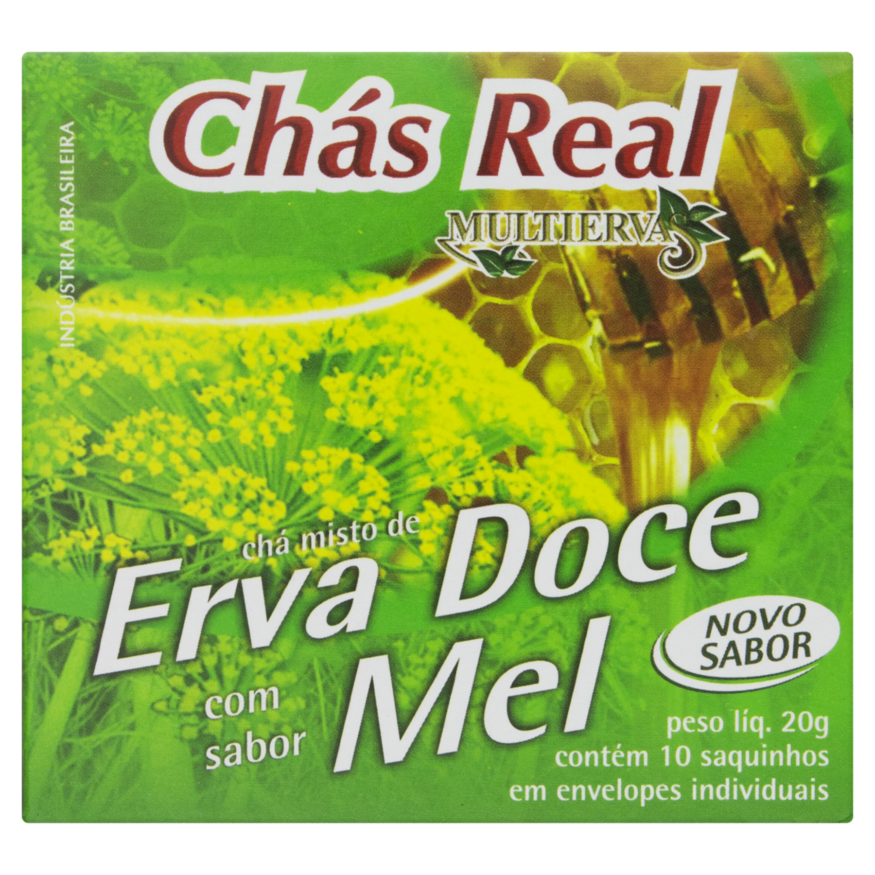 Chá Erva-Doce com Mel Real Multiervas Caixa 20g 10 Unidades