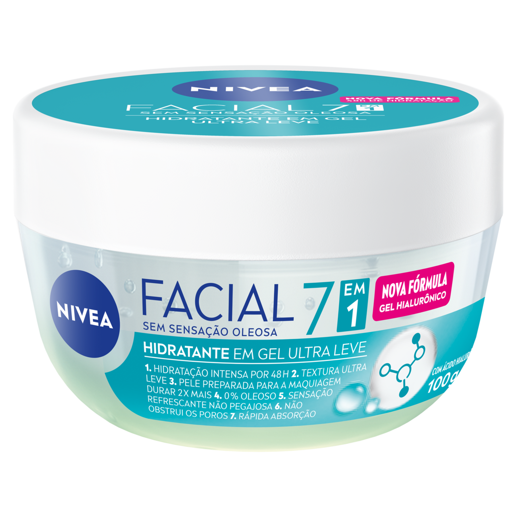 Hidratante Facial em Gel Nivea Pote 100g