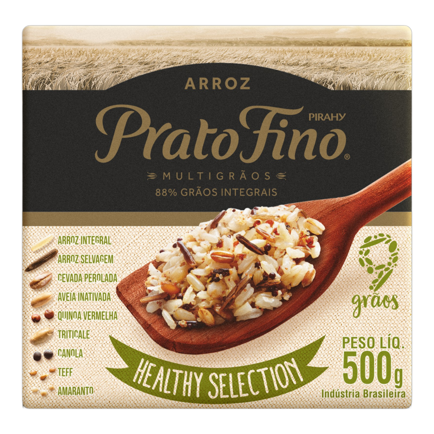 Arroz Multigr&atilde;os Integral Prato Fino Healthy Selection Caixa 500g