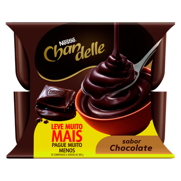 Pack Sobremesa Láctea Chocolate Nestlé Chandelle Bandeja 720g 8 Unidades Leve Mais Pague Menos