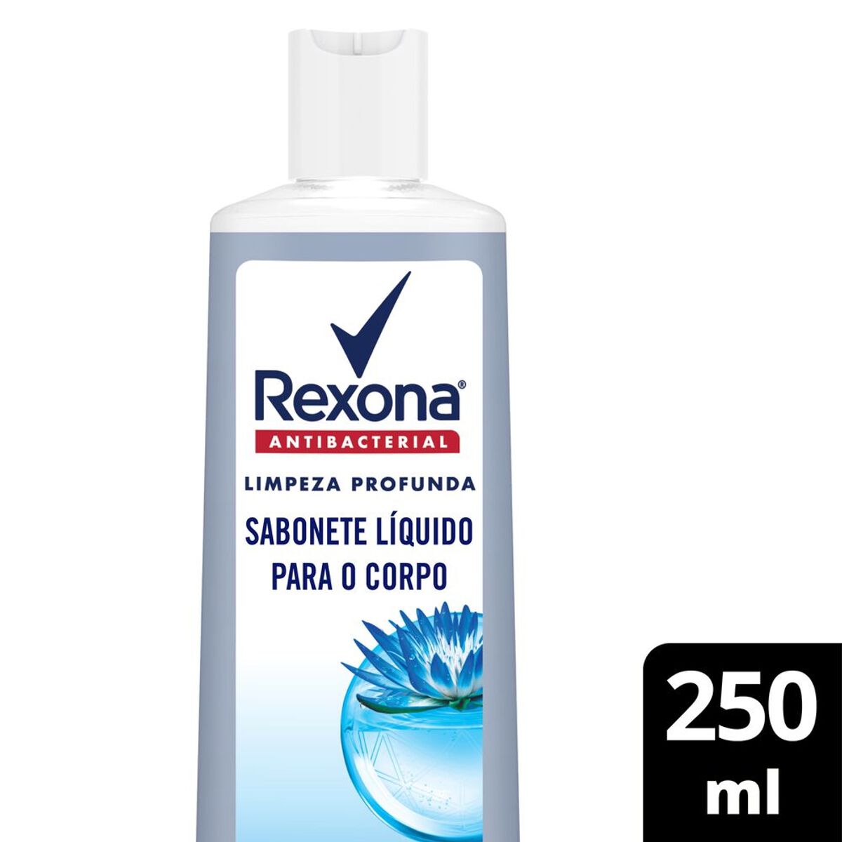 Sabonete L&iacute;quido Antibacterial Limpeza Profunda Rexona Frasco 250ml